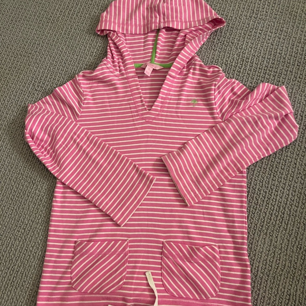 Lilly Pulitzer Pink Striped Kids Cape